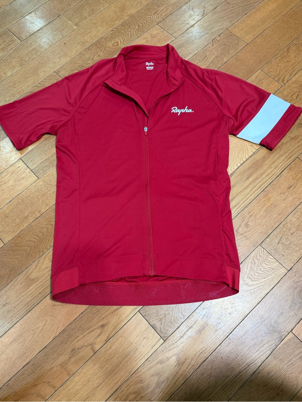 Rapha Men's Core Cycling Jersey Red Short Sleeve size medium
